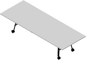 Quadrifoglio Konferenztisch SERENITY grau rechteckig, A-Gestell grau, 320,0 x 120,0 x 75,0 cm