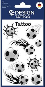 AVERY Zweckform Klebetattoo Fussball, 9 Etiketten