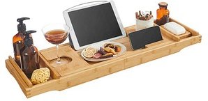 Thumbnail - SONGMICS Badewannenablage braun