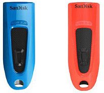 SanDisk USB-Sticks Ultra rot, blau 32 GB, 2 St.
