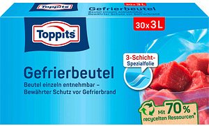Thumbnail - Toppits Gefrierbeutel 3,0 l, 30 St.