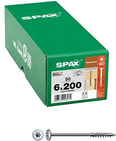 Thumbnail - SPAX® Holzbauschrauben T30 Tellerkopf WIROX 0251010602005 6 mm x 200 mm, 50 St.