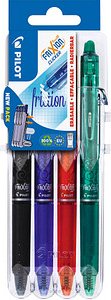 PILOT FRIXION ball CLICKER 2 Go Tintenroller-Set 0,4 mm, Schreibfarbe: farbsortiert, 4 St.