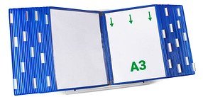tarifold Sichttafelsystem 433501 DIN A3 blau mit 50 St. Sichttafeln, 1 St.