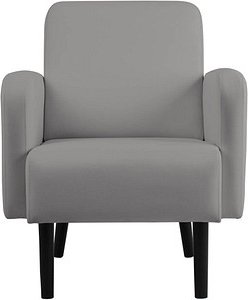 Thumbnail - meet powered by PAPERFLOW Sessel LISBOA grau schwarz Kunstleder, 1 St.