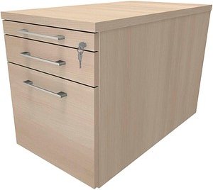 fm Oldenburg Rollcontainer akazie 3 Auszüge 43,4 x 80,0 x 54,0 cm