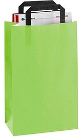 VP Papier-Tragetaschen hellgrün 22,0 x 36,0 cm, 50 St.