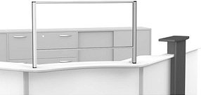 geramöbel Spuckschutz, transparent 100,0 x 100,0 cm, 1 St.