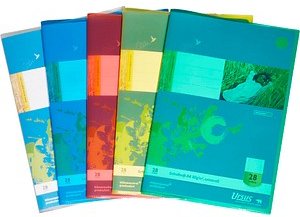 5 JOLLY Heftumschläge farbsortiert Kunststoff DIN A4