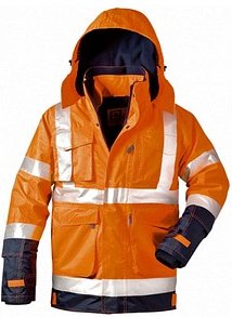 elysee® unisex Warnjacke PHILIPP orange, marine Größe 3XL