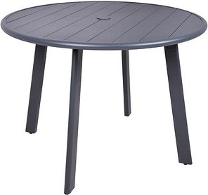 Garden Pleasure Gartentisch COSTA anthrazit rund 101,5 x 101,5 x 72,0 cm