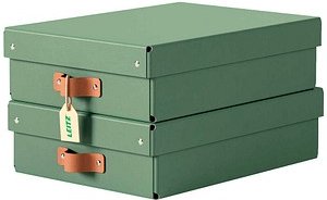 2 LEITZ Puro Aufbewahrungsboxen 8,0 l grün 27,0 x 37,0 x 10,0 cm