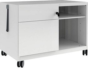 BISLEY Note™ Caddy Rollcontainer verkehrsweiß 2 Auszüge 80,0 x 49,0 x 56,3 cm