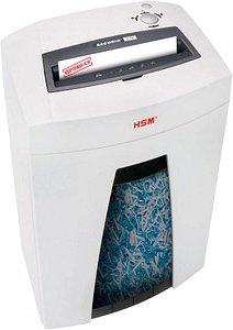 HSM SECURIO C18 Aktenvernichter mit Partikelschnitt P-4, 3,9 x 30 mm, bis 9 Blatt, weiß
