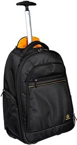 Thumbnail - Exacompta Exactive® Businessrucksack mit Rollen, 18 l, für Laptops bis 15,6″, TSA-Schloss, Trolleygriff, RPET, Handgepäc...