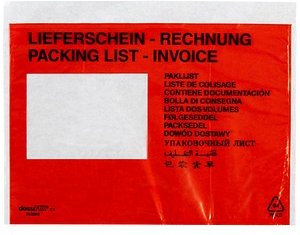 docuFIX® CLASSIC Lieferscheintaschen plus Kunststoff DIN C5 250 St.