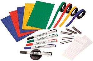 MAUL Zubehör-Set farbsortiert für Planungstafeln, Jahresplaner