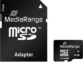 Thumbnail - MediaRange Speicherkarte micro SDHC, 8 GB, 1 St.