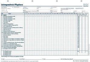 BOI Leistungsnachweis Pflegekasse Sachsen-Anhalt, Nordrhein-Westfalen, Hamburg Formulare, 50 St.