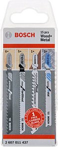 Thumbnail - AKTION: BOSCH Wood and Metal Stichsägeblätter-Set 15-teilig, 1 Set mit Prämie nach Registrierung