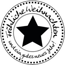 Rayher Motivstempel Fröhliche Weihnachten 3,0 cm, 1 St.