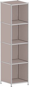 viasit Aktenregal System4 taupe 40,4 x 40,4 x 155,7 cm, 1 St.