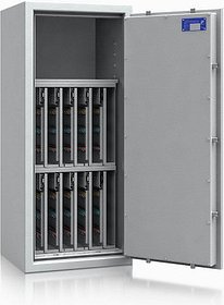 ISS safe4key Schlüsseltresor lichtgrau mit 560 Haken, Doppelbartschloss, 50,0 x 42,0 x 115,0 cm, 1 St.