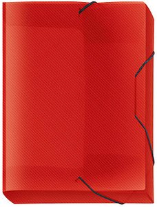 Thumbnail - VELOFLEX Heftbox Crystal 3,0 cm transparent rot, 1 St.