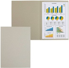 100 FALKEN Aktendeckel DIN A4 grau