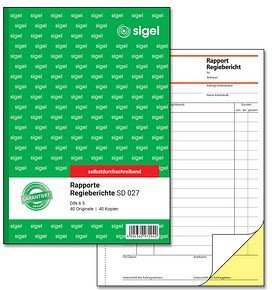 Thumbnail - SIGEL Rapport/Regiebericht Formularbuch SD027