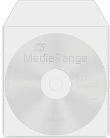 MediaRange 1er CD-/DVD-Hüllen CD-Folien-Tasche transparent, 50 St.