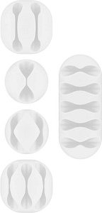 goobay Kabelclips weiß, 5 St.