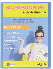 Thumbnail - PAGNA School Sichtbuch DIN A4, 20 Hüllen hellblau, 1 St.