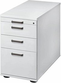 HAMMERBACHER Haziender Standcontainer lichtgrau 4 Auszüge 42,8 x 80,0 x 72,0 - 76,0 cm