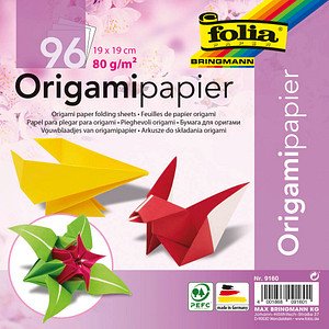 folia Faltblätter Origami mehrfarbig 96 Blatt