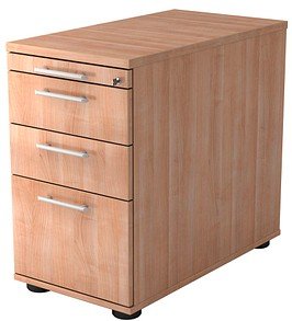 HAMMERBACHER Sira Standcontainer nussbaum 4 Auszüge 42,8 x 80,0 x 72,0 - 76,0 cm