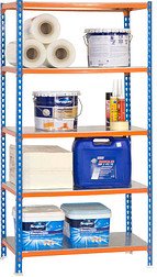 Simonrack Schwerlastregal SIMONCLICK MEGAPLUS 8425437076916 blau, orange, silber 120,0 x 40,0 x 200,0 cm