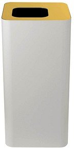 TKG Pure Mülleimer 100,0 l weiß, gelb, 1 St.