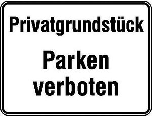 SafetyMarking® Hinweisschild "Parken verboten" rechteck 33,0 x 25,0 cm