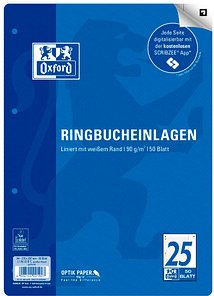Thumbnail - OXFORD Ringbucheinlage A4 liniert, 50 Blätter