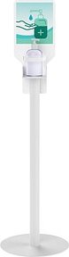 PAPERFLOW Desinfektionsspender stehend PUGH.13 weiß Stahl 1,0 l