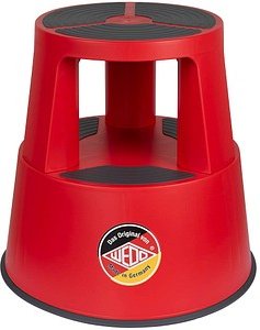 WEDO Rollhocker SuperStep rot Kunststoff