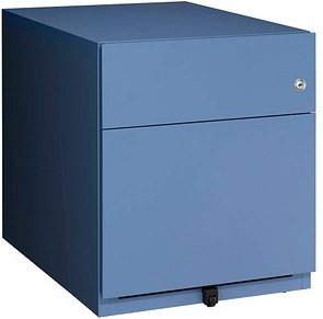 BISLEY Note Rollcontainer blau 2 Auszüge 42,0 x 56,5 x 49,5 cm