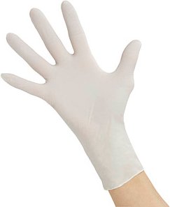 Thumbnail - NITRAS MEDICAL unisex Einmalhandschuhe WHITE WAVE weiß Größe L, 100 St.