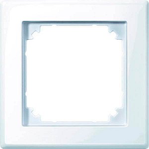MERTEN 1-fach Steckdosenrahmen weiß 8,1 x 8,1 cm, 1 St.