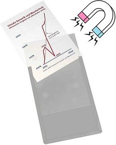 Sichttaschen, farbig, DIN A4 hoch, transparent, 10 Stück