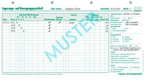BOI Lagerungs- u. Bewegungsprotokoll Formulare, 50 St.