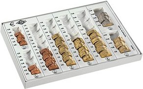 WEDO Zählbrett lichtgrau Metall-Gehäuse, 1 St.