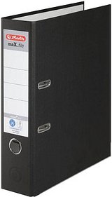 herlitz maX.file nature plus Ordner schwarz Karton 8,0 cm DIN A4