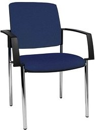 2 Topstar Besucherstühle BtoB 10 BB190A G26 blau Stoff